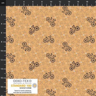 P37-4504-177 PATCH.AMERICANO CASA AND COSY (13) 110 CM. ALGODON 100% CARAMELO Venta en piezas de 6.00 M