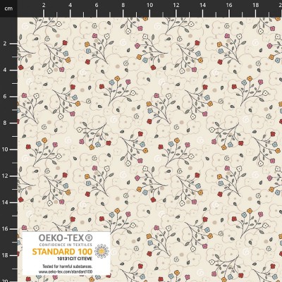 P37-4504-183 PATCH.AMERICANO CASA AND COSY (12) 110 CM. ALGODON 100% TAUPE Venta en piezas de 6.00 M