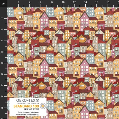 P37-4504-184 PATCH.AMERICANO CASA AND COSY (01) 110 CM. ALGODON 100% ROSA/MULTI Venta en piezas de 6.00 M