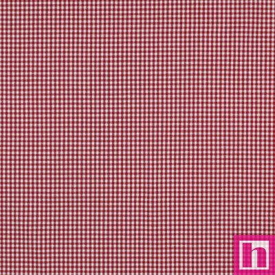 P94-3085-24 TEJIDO NORA (14) VICHY 2.70 MM. 1.45 M. - 110 GR/M2- ALGODON 100% FRAMBUESA Venta en piezas de 5.00 M