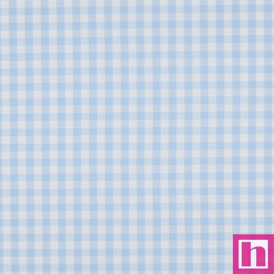 P94-3087-07 TEJIDO NORA (51) VICHY 10 MM. 1.45 M. - 110 GR/M2- ALGODON 100% CELESTE Venta en piezas de 5.00 M