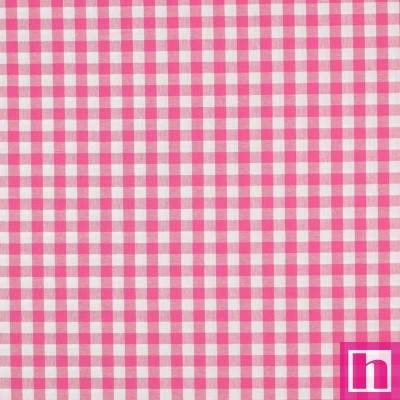 P94-3087-10 TEJIDO NORA (11) VICHY 10 MM. 1.45 M. - 110 GR/M2- ALGODON 100% FUCSIA Venta en piezas de 5.00 M