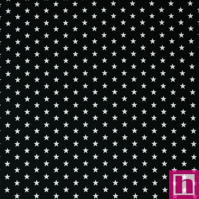 P94-4955-001 POPELIN ESTAMPADO DORIA (42) 148 CM.-130 GR/M2 ALGODON 100% NEGRO Venta en piezas de 5.00 M