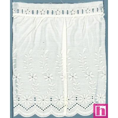 29071/00-BLANCO FRUNCIDO  BATISTA CHELO 180 MM. POLIESTER 60%-ALGODON 40% BLANCO Venta en piezas de 11.00 M