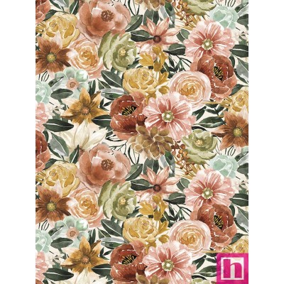 P121-FCHI5605MU PATCH. AMERICANO FLORAL CHIC (16) 270 CM. ALG 100% MULTI VENTA EN PZAS. DE 7 M APRO