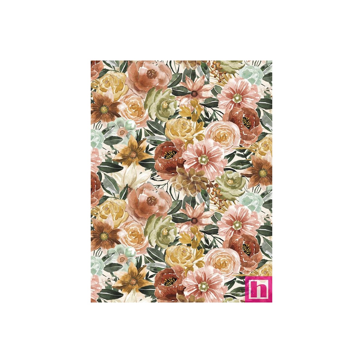 P121-FCHI5605MU PATCH. AMERICANO FLORAL CHIC (16) 270 CM. ALG 100% MULTI VENTA EN PZAS. DE 7 M APRO