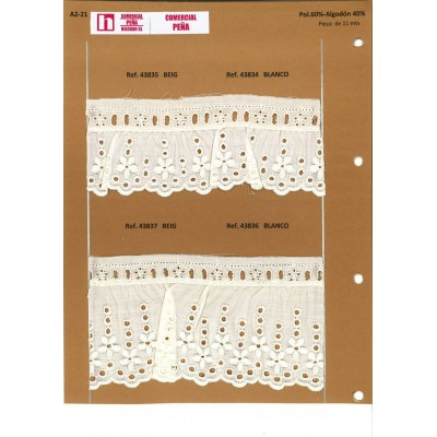 43835 FRUNCIDO BATISTA XANDRA POLIESTER 60%-ALGODON 40% BEIG Venta en piezas de 11.00 M