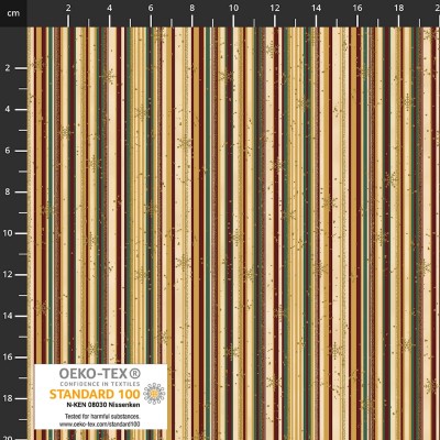 4593-212 PATCH.AMERICANO SNOW CRYSTALS (14) 110 CM. ALGODON 100% VAINILLA/DORADO METALLIC Venta en piezas de 6.00 M