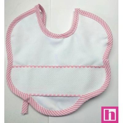 4801-011 BABERO RIZO+PANAMA MANUEL 20X20 POLIESTER 60%-ALGODON 40% BLANCO/VIVO ROSA Venta en piezas de 3.00 U