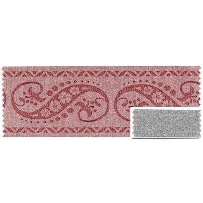 5037-68-15 TAPACOSTURAS JACQUARD FANTASIA 68 MM. POLIESTER-LUMIFIL GRIS Venta en piezas de 25.00 M