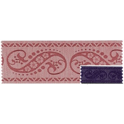 5037-68-267 TAPACOSTURAS JACQUARD FANTASIA 68 MM. POLIESTER-LUMIFIL MORADO Venta en piezas de 25.00 M