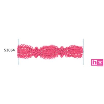 53064 803200-0007_CAMERON GALON GUIPUR 13 MM RAYON 100% FUCSIA Venta en piezas de 13.00 M