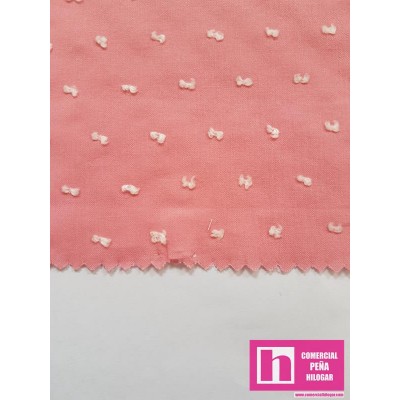 54387 PLUMETI BICOLOR JOEL (16) 145 CM. ALGODON 80%-POLIESTER 20% CHICLE/BLANCO Venta en piezas de 7.00 M