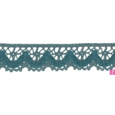 55438 DOROTA PUNTILLA BOLILLO 30 MM. POLI-LINO 50%-MUSKI 50% AZUL Venta en piezas de 15.00 M