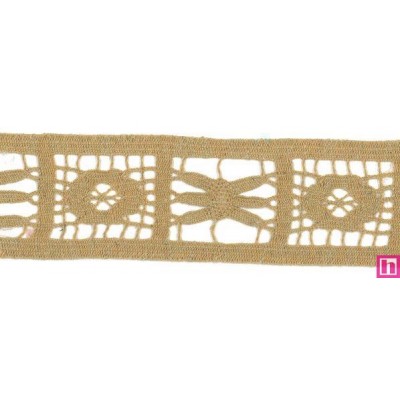 55463 ADRIENNE ENTREDOS BOLILLO 45 MM. POLI-LINO 100% ALBERO Venta en piezas de 15.00 M