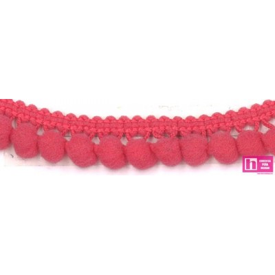 57695 SILVIA MADROÑO 1 BORLA 10 MM. POLIAMIDA 100% CORAL Venta en piezas de 50.00 M