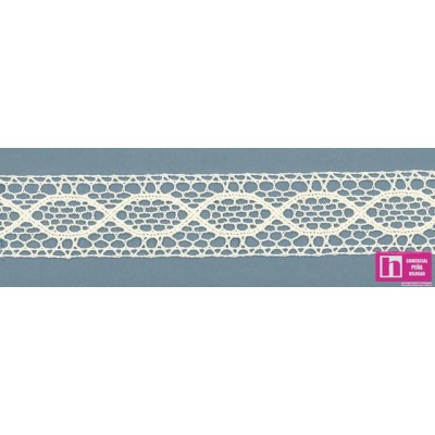 58153 COIRANNA ENTREDOS BOLILLO 30 MM. ALGODON 100% MARFIL Venta en piezas de 25.00 M