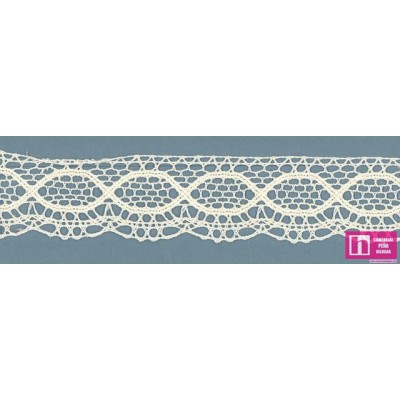 58154 COIRANNA PUNTILLA BOLILLO 30 MM. ALGODON 100% MARFIL Venta en piezas de 25.00 M