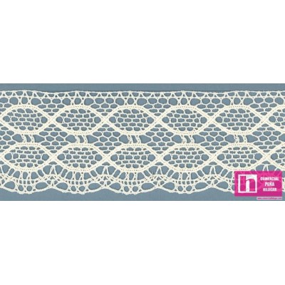 58155 COIRANNA PUNTILLA BOLILLO 50 MM. ALGODON 100% MARFIL Venta en piezas de 25.00 M