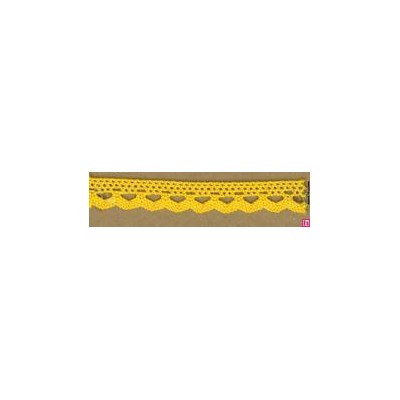 58160 PUNTILLA BOLILLO ARIEL 10 MM. ALGODON 100% AMARILLO Venta en piezas de 25.00 M
