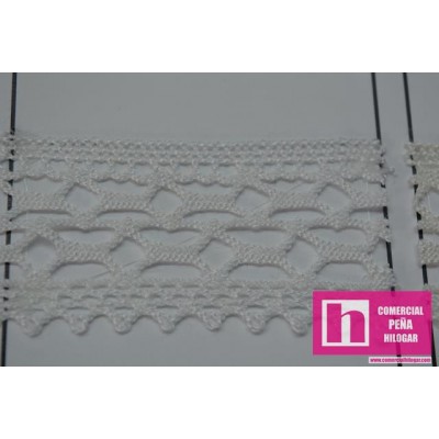 58384 WENDY PUNTILLA BOLILLO 45 MM ACRILICO 100% BLANCO Venta en piezas de 33.00 M