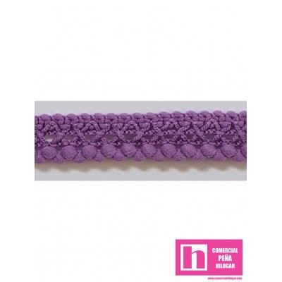 58658 ALICIA MADROÑO ZIG ZAG 10 MM. POLIAMIDA 100% LILA Venta en piezas de 30.00 M
