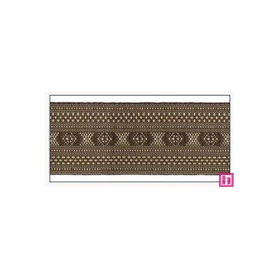 606033-50-04 CINTA JACQUARD CLEO 50 MM. POLIESTER 100% MARRON/DORADO Venta en piezas de 10.00 M