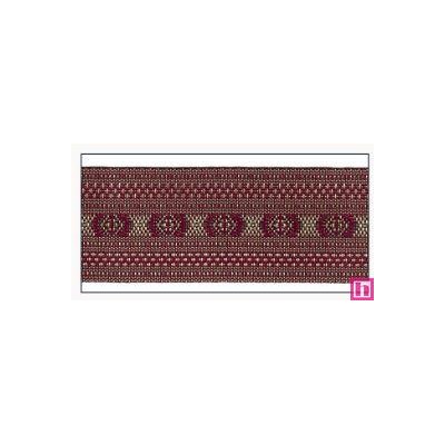 606033-50-05 CINTA JACQUARD CLEO 50 MM. POLIESTER 100% GRANATE/DORADO Venta en piezas de 10.00 M