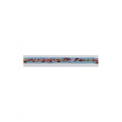 60758 GALON FANTASIA 10 MM KELILA POLIESTER 30%-VISCOSA 30% AZUL Venta en piezas de 12.50 M