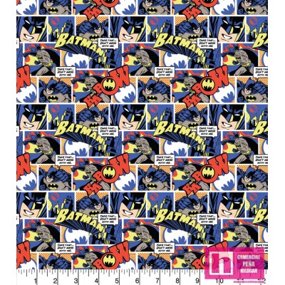 61149 PATCH.AMERIC. BATMAN THWACK POP COMIC (01) 110 CM. ALGODON 100% MULTI Venta en piezas de 10.00 M