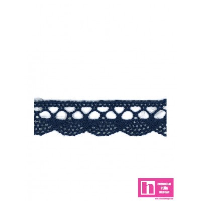 61503 PUNTILLA BOLILLO TRAVIATA 15 MM. ALGODON 100% MARINO Venta en piezas de 20.00 M