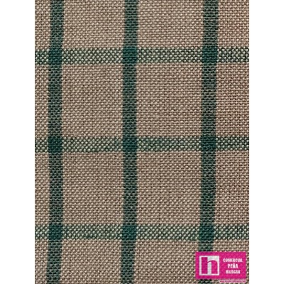61541 PATCH. AMERICANO TRAMADO WILLSON (13) 110 CM. ALGODON 100% VERDE/CAMEL Venta en piezas de 7.00 M