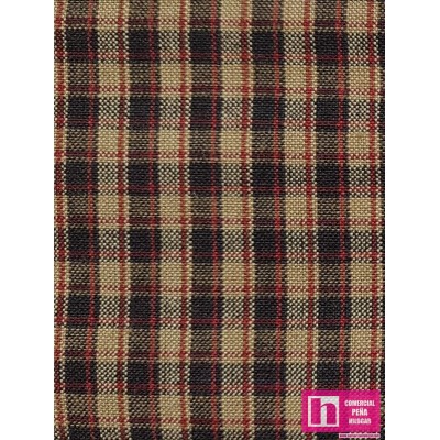 61552 PATCH. AMERICANO TRAMADO WILLSON (22) 110 CM. ALGODON 100% NEGRO/CAMEL Venta en piezas de 7.00 M