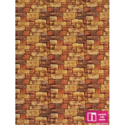 61826 TEJIDO ESTAMPADO NATURALEZA (06) 1.40 M. 110 GR/M2. ALGODON 100% MURO Venta en piezas de 5.00 M