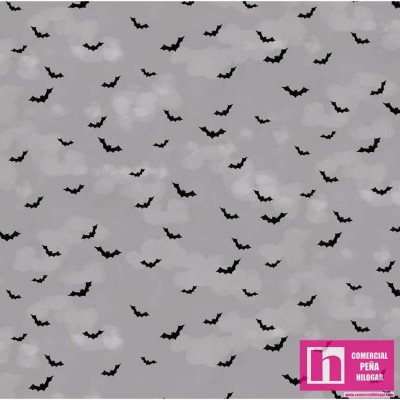 63216 PATCH.AMERICANO HOCUS POCUS (21) 110 CM. ALGODON 100% GRIS Venta en piezas de 6.80 M