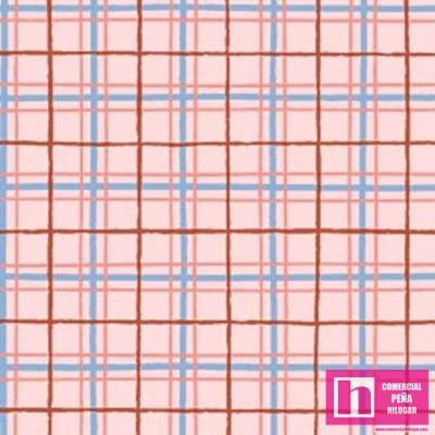 63732 PATCH.AMERICANO PETITE GARDEN (18) 110 CM. ALGODON 100% ROSA Venta en piezas de 6.80 M