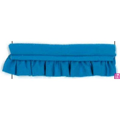 64265 VIVO FRUNCIDO CAMELIA POLIESTER 50%-ALGODON 50% TURQUESA Venta en piezas de 25.00 M