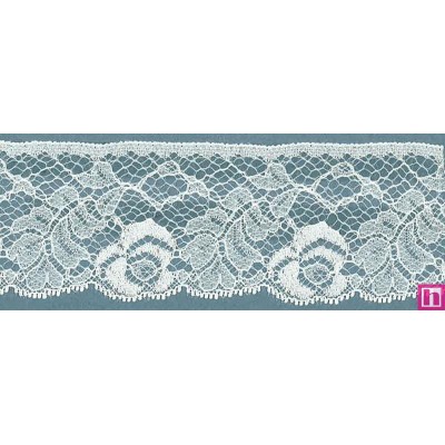 64328 PUNTILLA NYLON CIRO 50 MM. POLIAMIDA 100% MARFIL Venta en piezas de 20.00 M