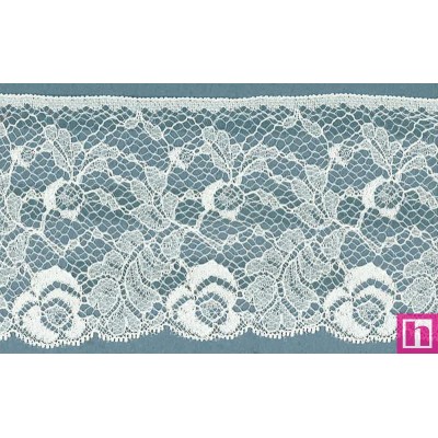 64331 PUNTILLA NYLON CIRO 80 MM. POLIAMIDA 100% MARFIL Venta en piezas de 20.00 M