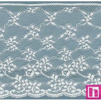 64334 PUNTILLA NYLON ESKO 135 MM. POLIAMIDA 100% MARFIL Venta en piezas de 20.00 M