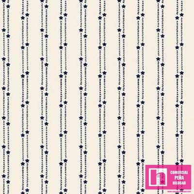 64587 PATCH.AMERICANO ROOTIN TOOTIN (13) 110 CM. ALGODON 100% CREMA/NEGRO Venta en piezas de 6.80 M