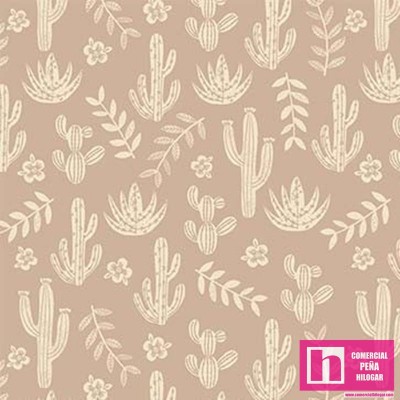 64670 PATCH.AMERICANO LLAMA NIRVANA (14) 110 CM. ALGODON 100% TAUPE Venta en piezas de 6.80 M