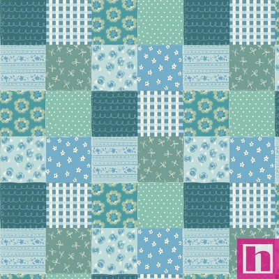 P121-TWWI6000BG PATCH. AMERICANO THINGS WITH WINGS (07) 110 CM. ALGODON 100% TURQUESA Venta en piezas de 13.72 M