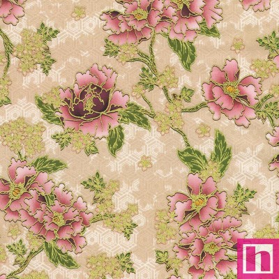 P135-SRKDM-23503-416 PATCH. AMERICANO IMPERIAL COLLECTION - GRACEFUL GRANES (10) 110 CM. ALGODON 100% ROSA/METALLIC Venta en pie