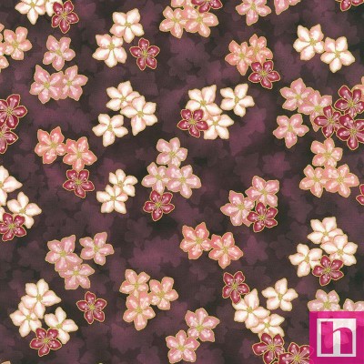 P135-SRKDM-23509-233 PATCH. AMERICANO IMPERIAL COLLECTION - GRACEFUL GRANES (19) 110 CM. ALGODON 100% CIRUELA/METALLIC Venta en 