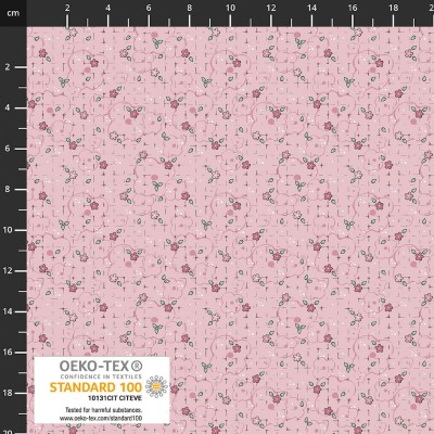 P37-4504-185 PATCH.AMERICANO CASA AND COSY (04) 110 CM. ALGODON 100% ROSA Venta en piezas de 6.00 M