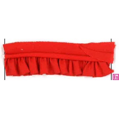 43152 VIVO FRUNCIDO CAMELIA POLIESTER 50%-ALGODON 50% CORAL Venta en piezas de 25.00 M