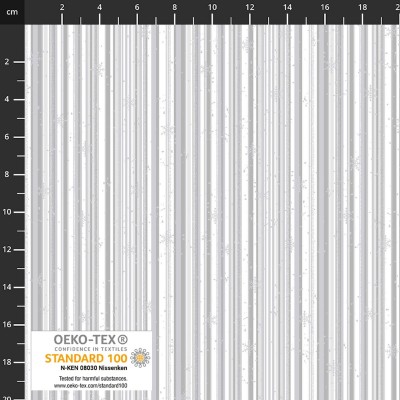 4593-110 PATCH.AMERICANO SNOW CRYSTALS (62) 110 CM. ALGODON 100% BLANCO/PLATA METALLIC Venta en piezas de 6.00 M