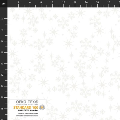 4593-116 PATCH.AMERICANO SNOW CRYSTALS (67) 110 CM. ALGODON 100% NATURAL METALLIC Venta en piezas de 6.00 M