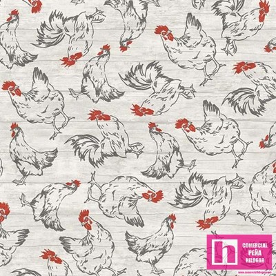 63781 PATCH.AMERICANO LIFE IS BETTER ON THE FARM (11) 110 CM. ALGODON 100% CREMA Venta en piezas de 6.80 M